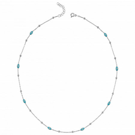 Evil Eye Sterling Silver Chain Wholesale Necklace