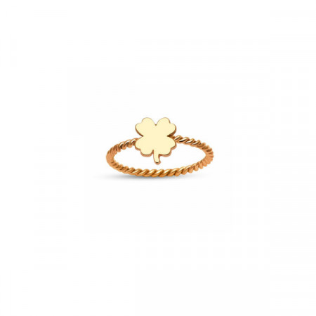 Turkish Rings Wholesale Minimal Clover Design Rose Gold Silver