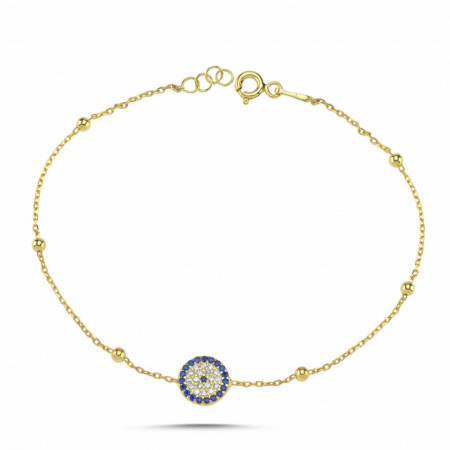Wholesale Evil Eye Turkish Cz Silver 925 Charm Bracelet