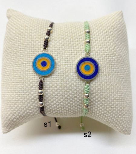 Evil Eye Macrame Bracelet Wholesale Turkish Sterling Silver 925