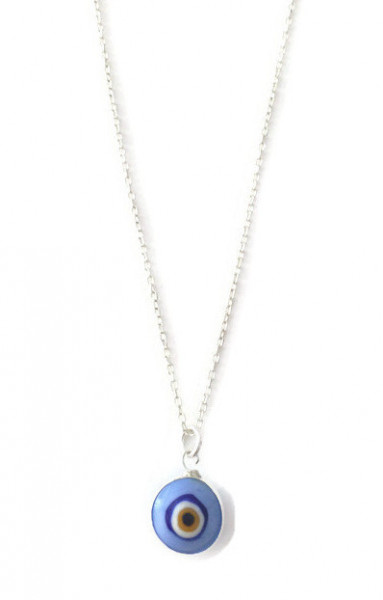 Blue Turkish Evil Eye Necklace Wholesale 925 Silver