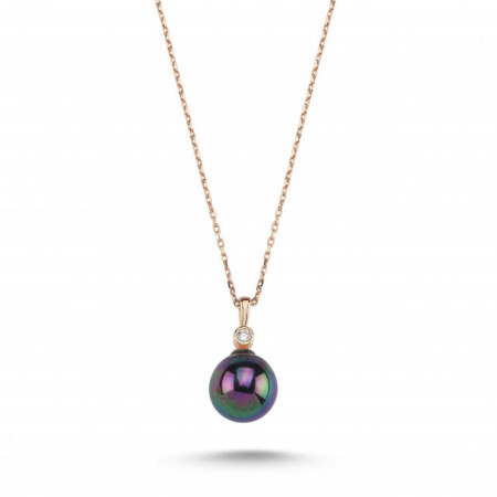 Pearl Drop Pendant Sterling Silver Necklace