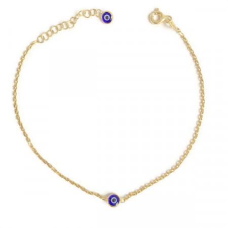 Wholesale Sterling Silver 925 Evil Eye Beaded Bracelet