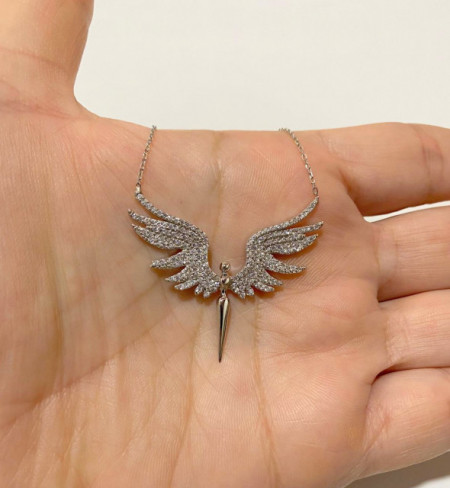 Angel Necklace Pendant Sterling Silver 925