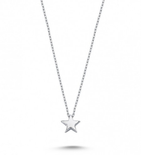 Plain Star Necklace Pendant Wholesale Sterling 925 Silver