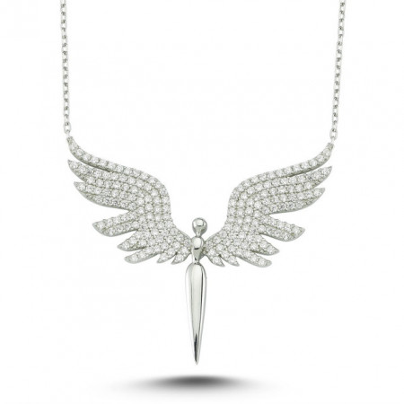 Angel Necklace Pendant Sterling Silver 925