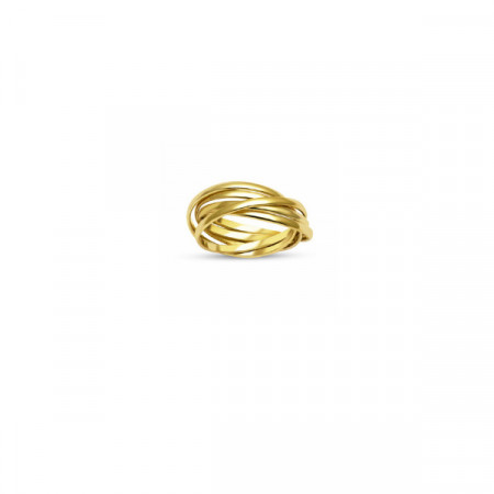 Round Multi Turkish Rings Wholesale Yellow Gold Plated Silver 925