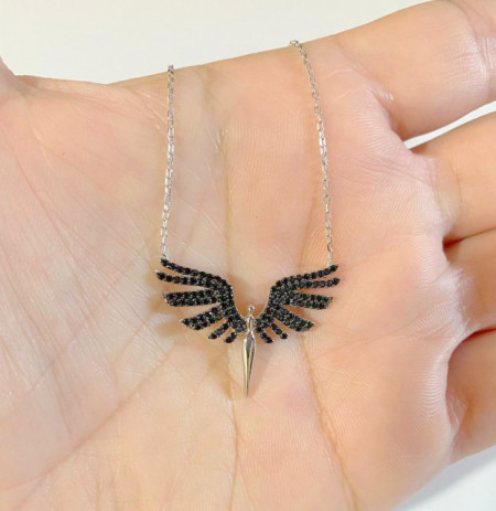 Angel Necklace Pendant Sterling Silver 925