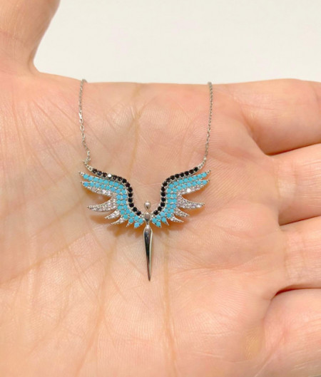 Angel Necklace Pendant Sterling Silver 925