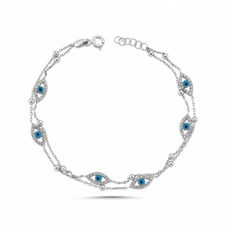 Evil Eye Wholesale 925 Turkish Silver Bracelet
