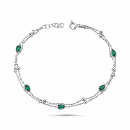 Wholesale Gemstone Silver 925 Charm Bracelet