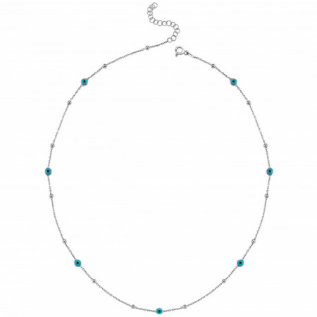 Evil Eye Sterling Silver Chain Wholesale Necklace