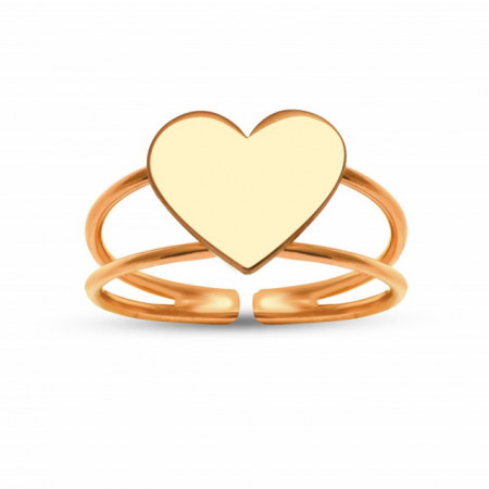 Heart Minimal Rose Gold Wholesale Turkish Rings