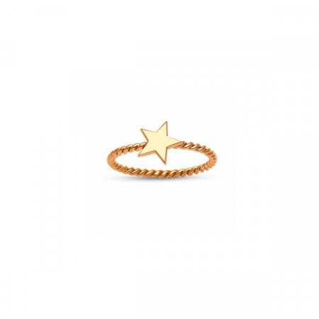 Star Design Minimal Rose Gold Turkish Rings Wholesale