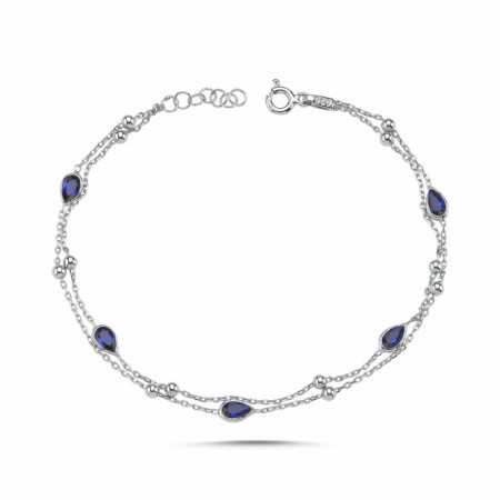 Wholesale Gemstone Silver 925 Charm Bracelet