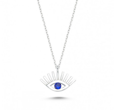 Wholesale Turkish Evil Eye Necklace Silver 925