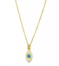 Opal Blue Wholesale Turkish Evil Eye Necklace