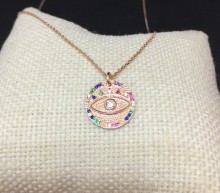 Wholesale Evil Eye Jewelry Gold Turkish Necklace