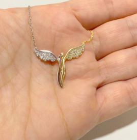 Angel Necklace Pendant Sterling Silver 925