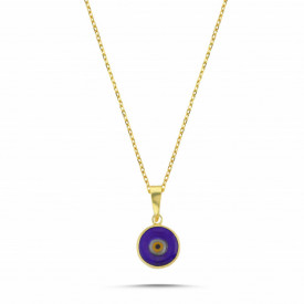 Blue Glass Beaded Evil Eye Pendant Wholesale Silver 925