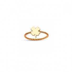 Turkish Rings Wholesale Minimal Clover Design Rose Gold Silver