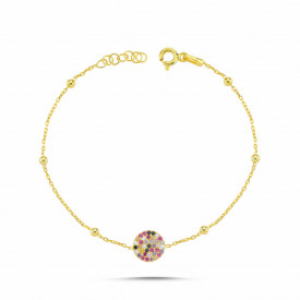 Wholesale Evil Eye Turkish Cz Silver 925 Charm Bracelet