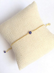 Wholesale Sterling Silver 925 Evil Eye Beaded Bracelet