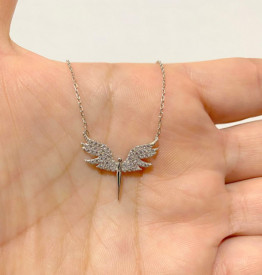 Angel Necklace Pendant Sterling Silver 925