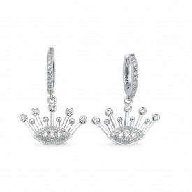 Crown Earrings Wholesale Sterling 925 Silver