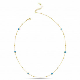 Evil Eye Sterling Silver Chain Wholesale Necklace