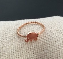 Turkish Rings Wholesale Rose Gold Elephant Minimal Silver 925