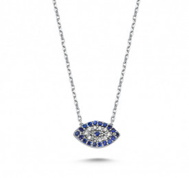 Wholesale 925 Silver Evil Eye Turkish Necklace Pendant
