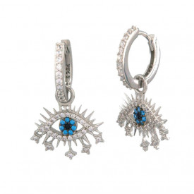Evil Eye Turkish Earring Wholesale Sterling 925 Silver