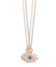 Wholesale Evil Eye Jewelry Rose Gold Necklace Pendant