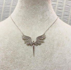 Angel Necklace Pendant Sterling Silver 925