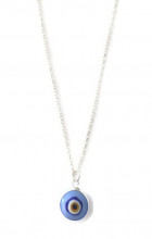 Blue Turkish Evil Eye Necklace Wholesale 925 Silver