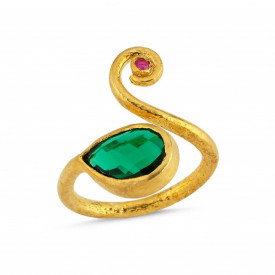 Colorful Gemstone Rings Turkish 925 Silver Wholesale
