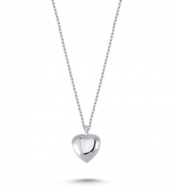 Plain Heart Necklace Pendant Wholesale Sterling 925 Silver