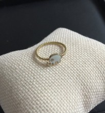 Turkish Rings Wholesale Yellow Gold Elephant Minimal Design Silver 925