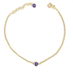 Wholesale Sterling Silver 925 Evil Eye Beaded Bracelet