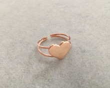 Heart Minimal Rose Gold Wholesale Turkish Rings