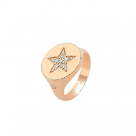 Silver Ring With Star Wholesale 925 Turkish Handmade Adjustable Size