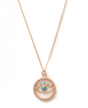 Turquise evil eye wholesale necklace 