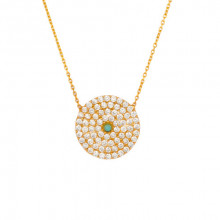 Wholesale Turkish Evil Eye Necklace Silver 925 Yellow Gold