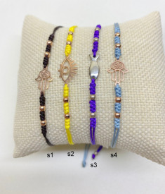 Evil Eye Macrame Bracelet Wholesale Turkish Sterling Silver 925