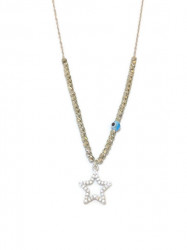 Star Design Wholesale Turkish Evil Eye Beaded Necklace