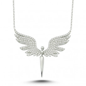 Angel Necklace Pendant Sterling Silver 925