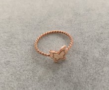 Turkish Rings Wholesale Butterfly Minimal Rose Gold Silver 925