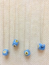 Turquise Handmade Wholesale Evil Eye Turkish Beads Silver Necklace