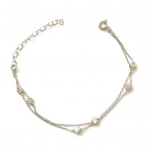 Wholesale CZ Chain Turkish Silver Bracelet